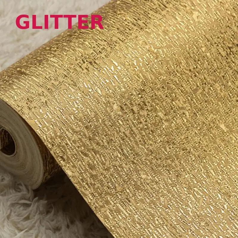 

Wallpapers For Living Room Glitter Wallpaper Silver And Gold Foil Wallpaper Roll Paper 3d Vertical Stripes Wallpaper Damask