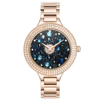 

MATISSE Fashion Ladies Dress Austria Crystal Dial Steel Watchband Women Buiness Quartz Wrist Watches