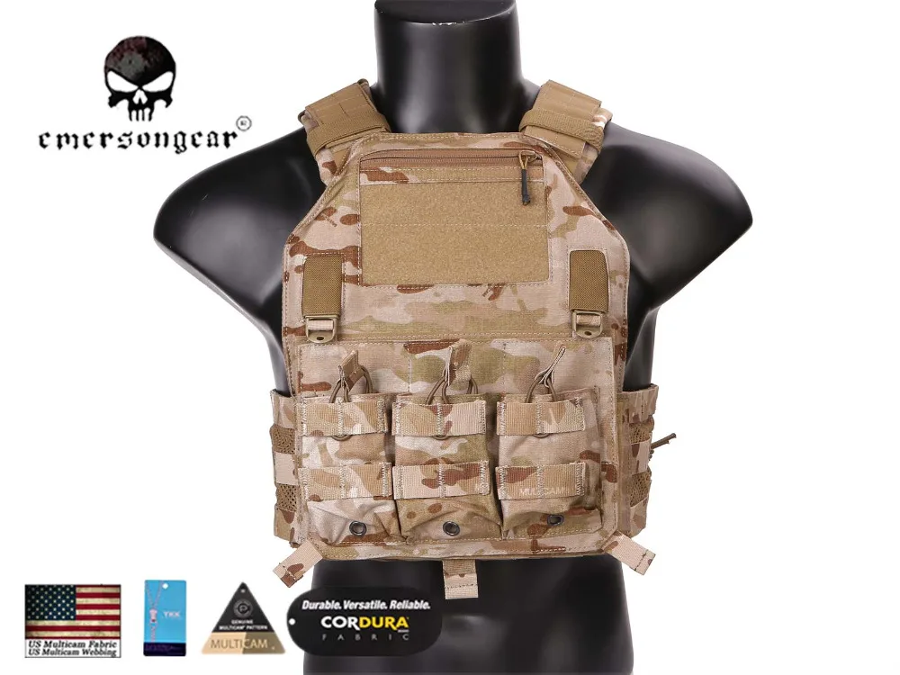 Emersongear 420 несущая пластина тактический жилет открытый стрельба военный Molle Combat 420 жилет EM7362 мультикам черный