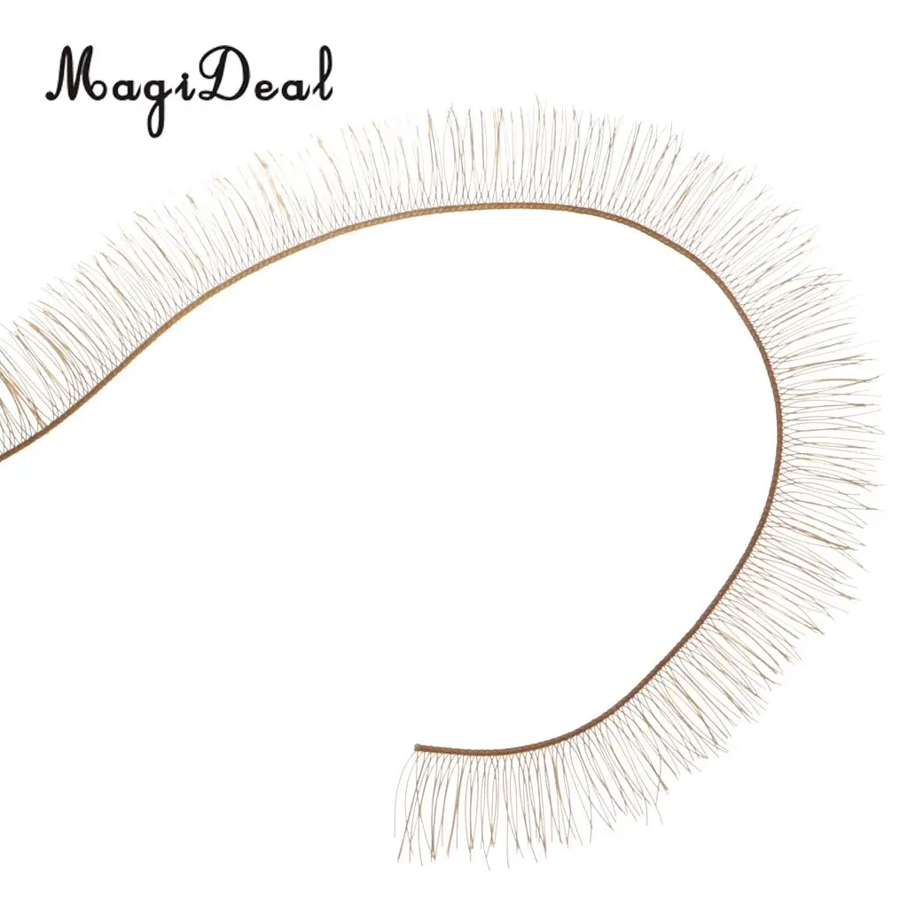 40Pcs Curly Plastic False Baby Realistic Doll Eyelashes for BJD Doll Eye Make Up Accs 20cm Length Children Girls DIY Toys