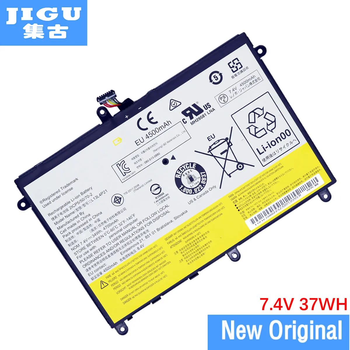 Оригинальный аккумулятор JIGU L13L4P21 L13M4P21 для ноутбука Lenovo Ideapad Yoga 2 11 20332 2332 20428 Yoga2 7 4 В