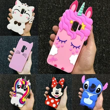 3D Cartoon Case Soft Silicone Cases Cover for Samsung S9 S8 Plus S6 S7 Edge A3 A5 A6 A7 A8 J3 J4 J5 J6 J7 J8 2016 2017 2018 Pro