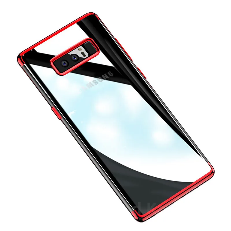 

Transparent TPU Case For Samsung Galaxy S9 S8 Plus S7 S6 Edge Note 9 8 Case Shockproof Cover Ultra Thin Soft Rubber Cases Coque
