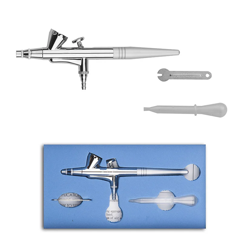 Airbrush Kit Set Nozzle Size 0.2/0.3/0.4/0.5mm Press Pull Double Action