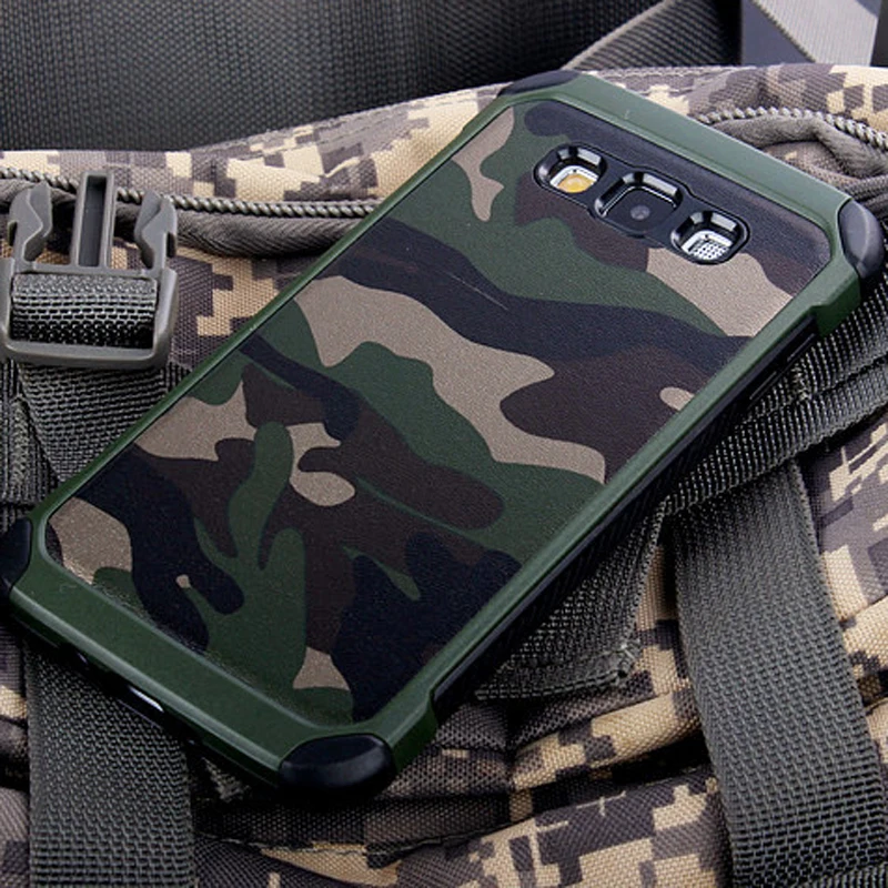Армейский Камуфляжный узор задняя крышка ТПУ Броня противоударный чехол для samsung Galaxy A6 A7 A8 Plus A9