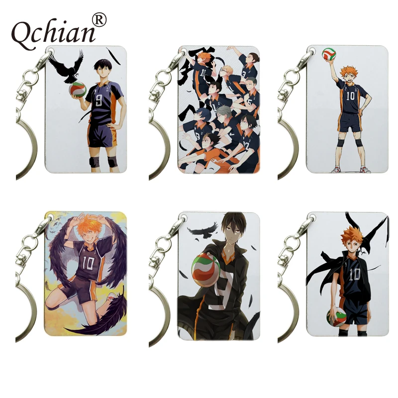 Аниме Haikyuu! Декоративная подвеска для ключей серия с цветным изображением