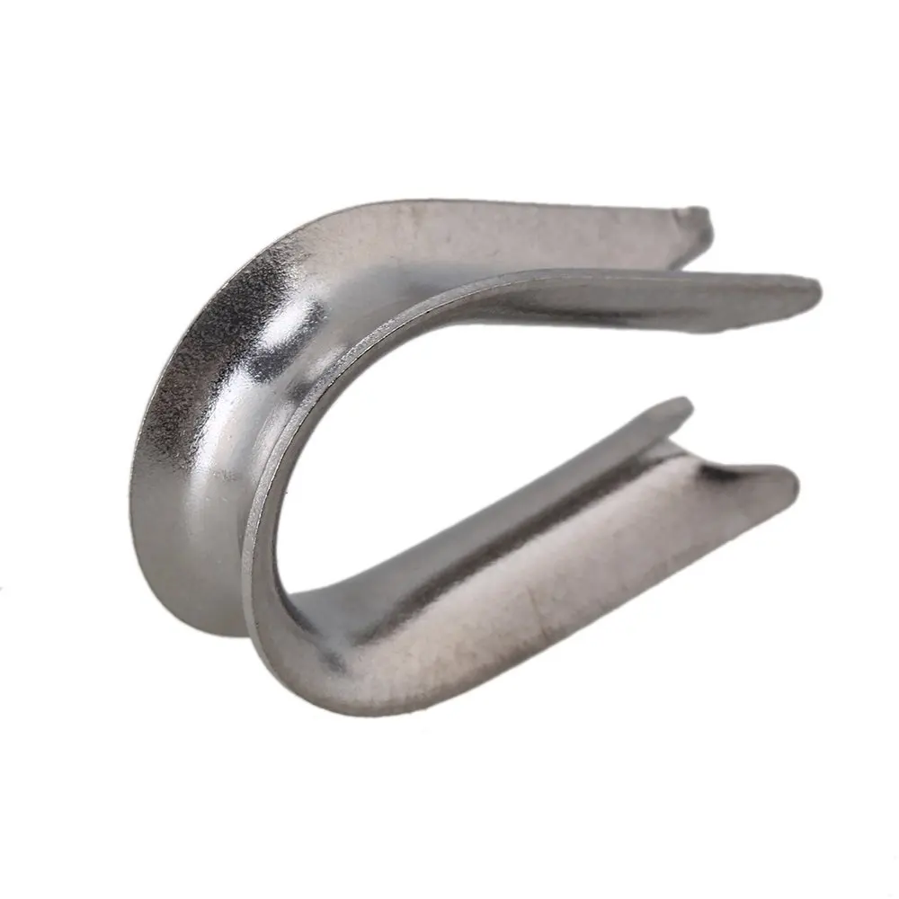 20Pcs-Silver-Tone-M6-304-Stainless-Steel-Galvanized-Wire-Cable-Rope-Thimble-Winch-Wire-Loop