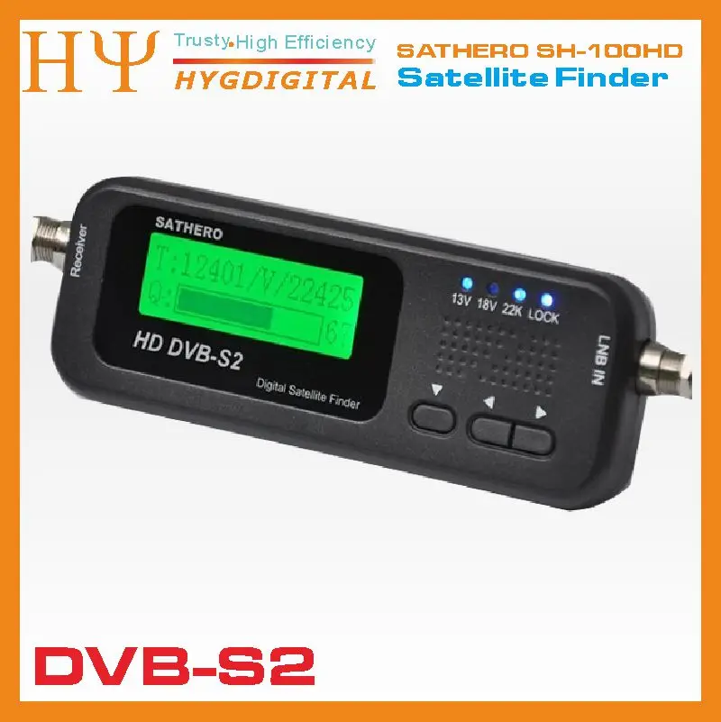 

2pcs/lot Original Sathero SH-100HD Pocket Digital Satellite Finder Satellite Meter HD Signal Sat Finder with DVB-S2 USB 2.0