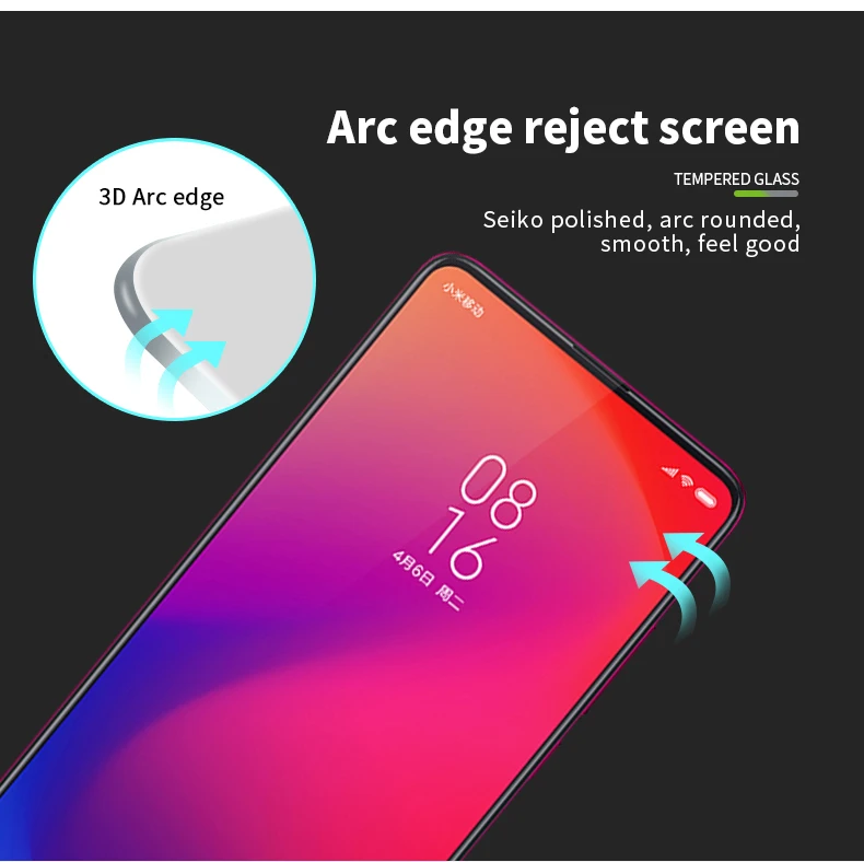 Для Red mi K20/K20 Pro закаленное стекло 3D изогнутое 9 H полное покрытие экрана протектор для Xiaomi mi 9 T/9 T профессиональная защитная пленка