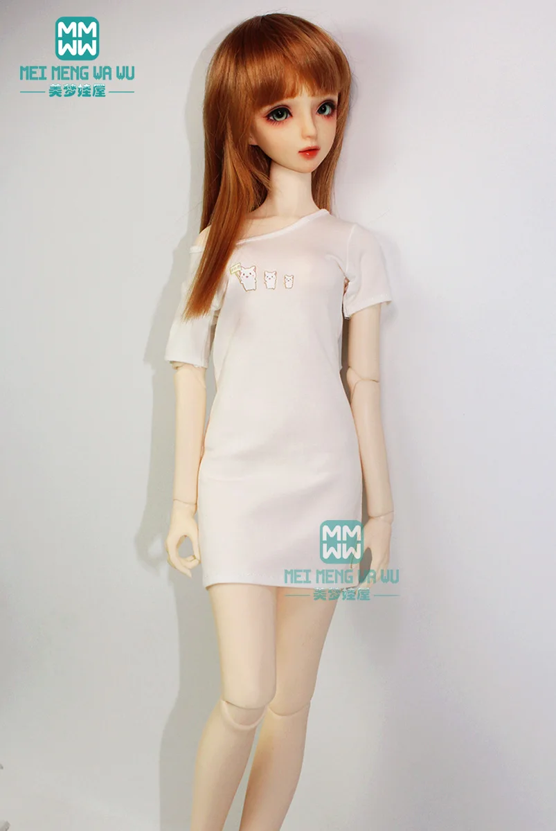 

BJD accessories doll clothes fits 60cm 1/3 BJD doll fashion underwear and medium-length temperament T-shirt