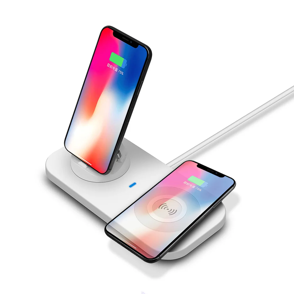 Беспроводное зарядное устройство Qi DCAE 10 Вт для Samsung S9 S8 S7 Xiaomi Huawei док станция