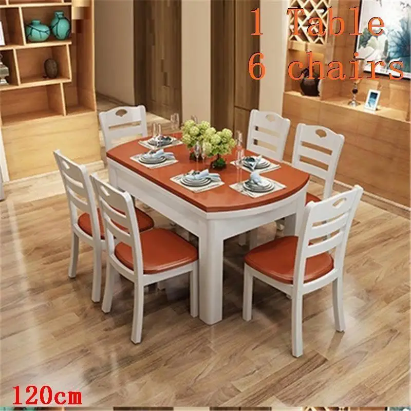 Mueble Comedor A Langer Tavolo Piknik Masa Sandalye Redonda Dinning Set Marmol винтажный стол для столовой - Цвет: MODEL R