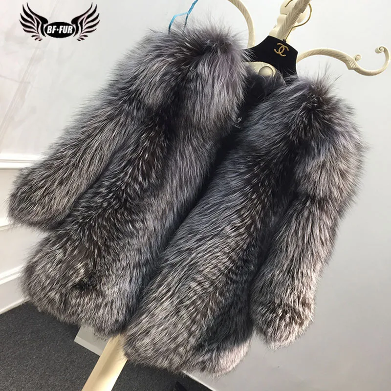 Шуба BFFUR из меха серебристой лисы, модное тонкое пальто с натуральным мехом, большие размеры, одежда, роскошные повседневные женские пальто, ... Шуба BFFUR из меха серебристой лисы, модное тонкое пальто с натуральным мехом, большие размеры, одежда, роскошные повседневные женские пальто, ...