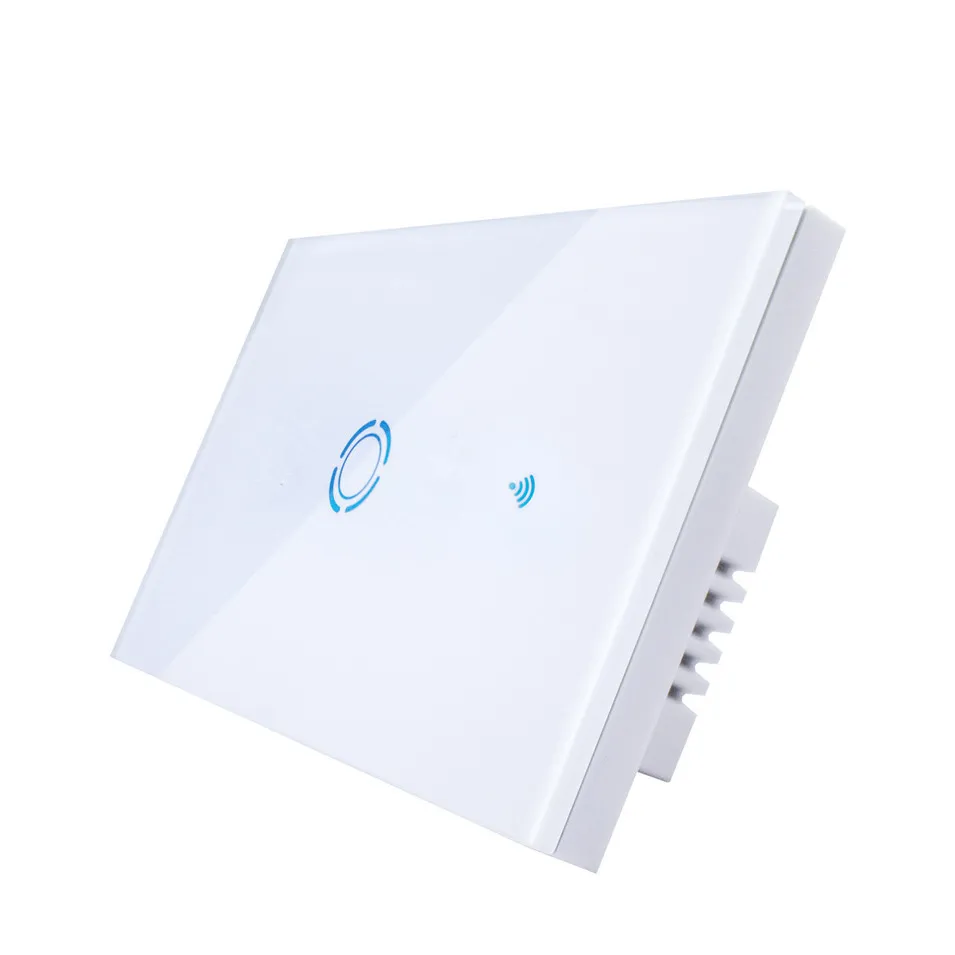 New Ewelink US Type 1 2 3 gang wall light app switch,touch control panel,wifi remote control via smart phone,work with Alexa Google Home and Ewelink app-1