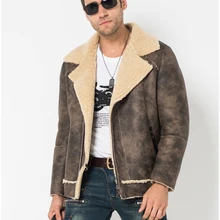 Для Мужчин's Shearling Jacket дубленка зимняя мотоциклетная куртка, Детская парка с мехом летная куртка B3 B2 солнцезащитные очки-авиаторы куртка