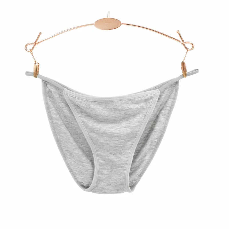 BllooBeell 4pcs Low Waist Women's Underwear Panties Sexy Modal Briefs Bikini Solid Female Thong Seamless Lady G String Size M/L