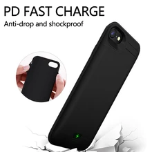 Портативный внешний аккумулятор чехол 8200 мАч зарядное устройство чехол для iphone 8plus резервный аккумулятор крышка подставка держатель для iphone 7 8