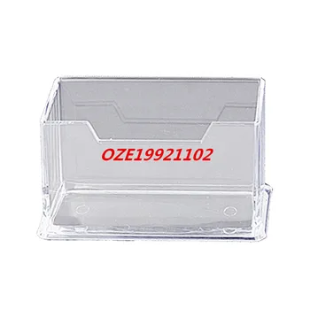 

1PCS Clear Hard Plastic Office Desk Name Card Holder Case
