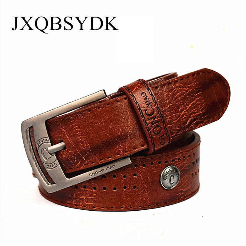 Men belts Luxury brand Retro cowboy belt for Men pin Buckle designer belts men high quality PU