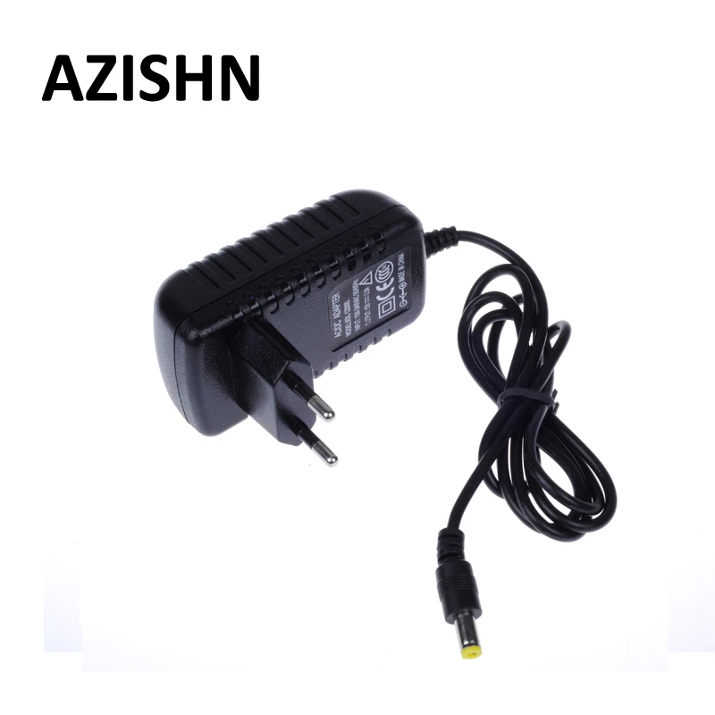 Azishn ЕС Тип AC 100-240 В к DC 12 В 2A Питание AC/DC адаптеры Мощность штекером 5,5x2,1 мм для видеонаблюдения Камера Светодиодные ленты - изображение