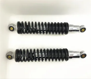 

Universal 350mm EYE TO EYE BLACK CHROME MOTORCYCL Total Length 380mm REAR SHOCK ABSORBERS FOR Gokart ATV Dirt Bike Quad Scooter
