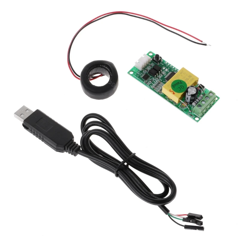 

PZEM-004T Current Voltage Power Energy Module AC 80-260V 100A w CT USB Adapter #Aug.26