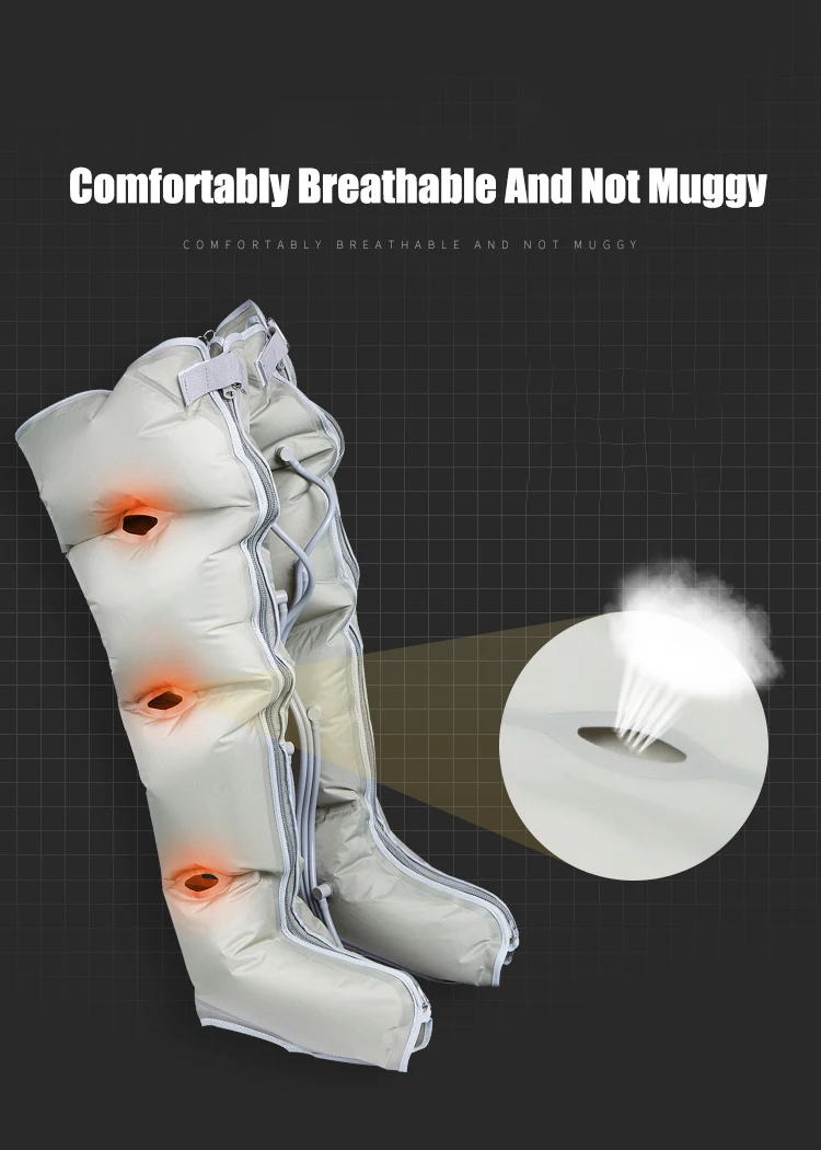 Air Wave Pressure Massager Continuous Compression Circulator Leg Arm Waist Leg Massageing Machine Muscles Relaxed Recovery Devic (2)