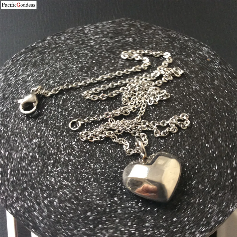 

pacificgoddess Stainless Steel heart sharp Necklace pendant for best girl