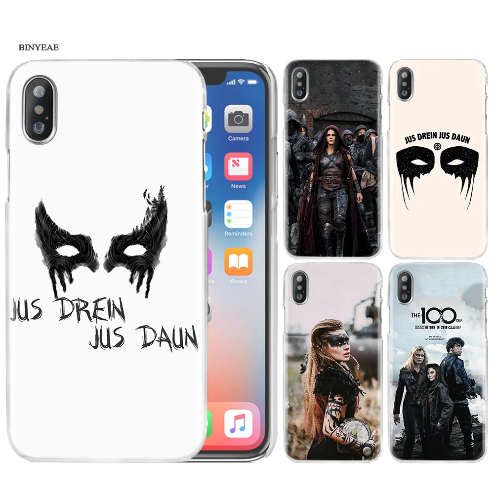 

Hard PC Plastic Phone Case Cover Clear for iPhone XS Max XR 7 8 6 6s Plus X 5 5s SE 5C 4 4S Heda Lexa The 100 TV Show Coque Capa