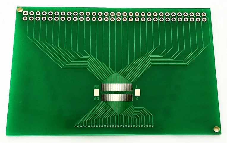 1 шт. 60PIN 0,5-1,0 мм Pin Pitch 2,0-3,5 дюймов TFT lcd SMD для DIP адаптер платы 2,54 pin космический пинборд тестовый модуль FPC PCB