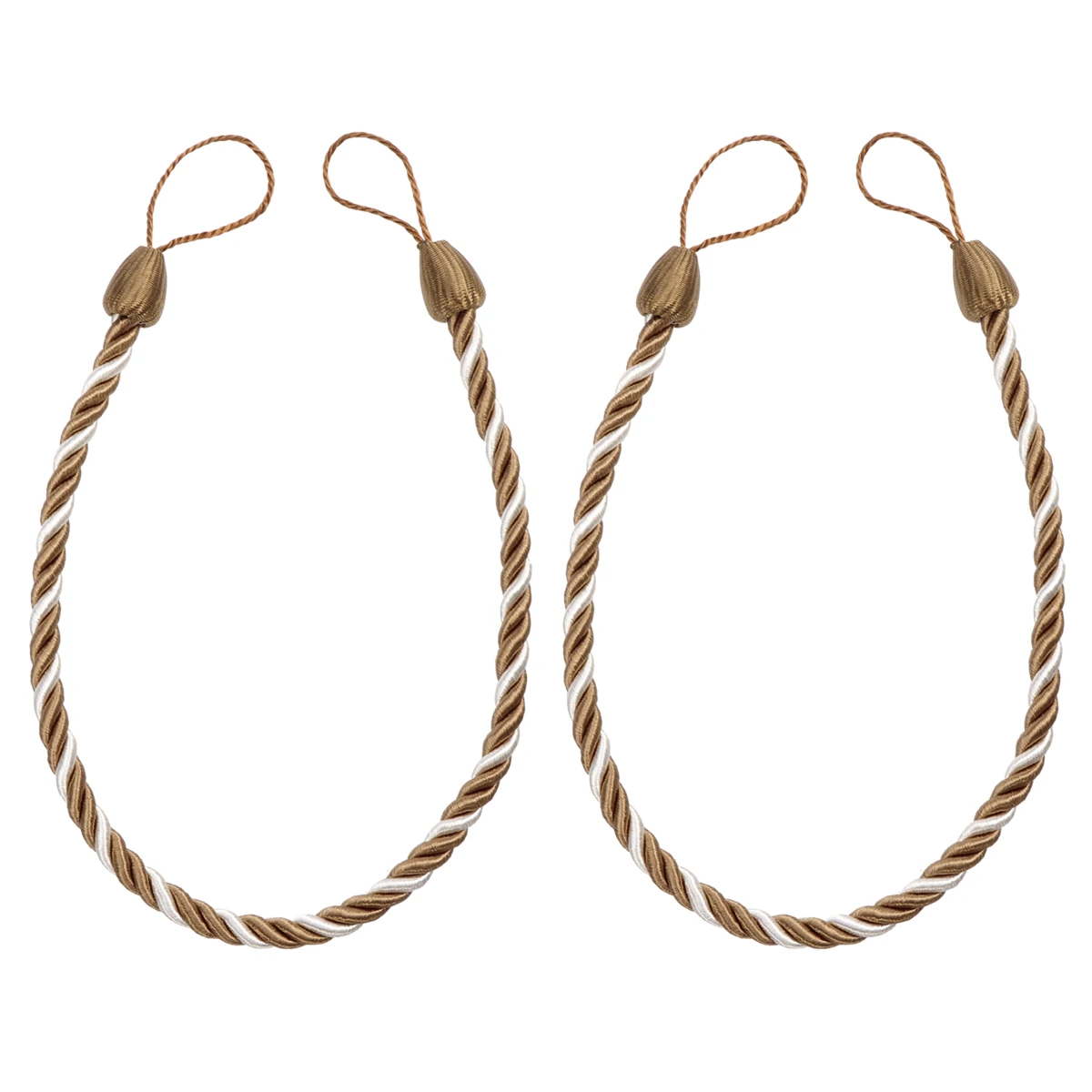 

2pcs Simple Stylish Curtain Rope Tieback Curtain Drape Clip Buckle Holdback Cord Rope