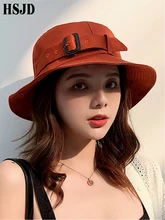 Female Summer Wide Brim Belt Decorated Sun Hat 2019 New Fashion Casual Women Foldable Beach hat Anti-UV Cotton Sunscreen Cap