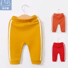 Новинка для мальчиков и девочек детей От 1 до 3 лет ребенка, чтобы носить брюки из чистого хлопка