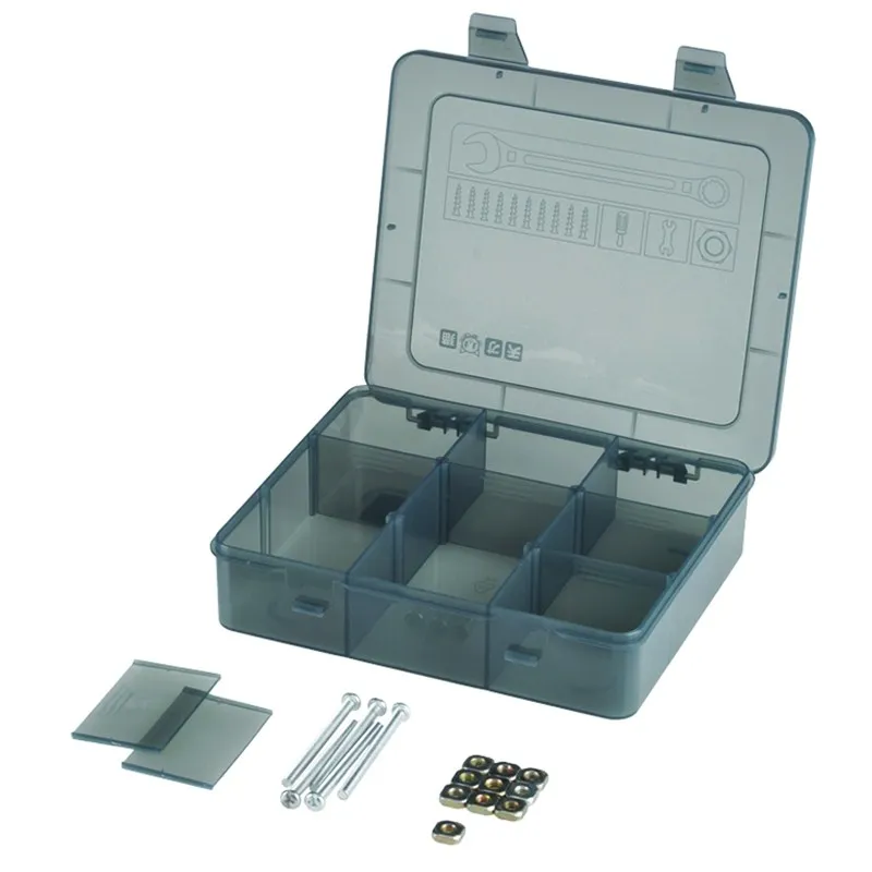 

1pcs! Portable Jewelry Tool Box Multi-Package Removable Parts Screw Beads Organizer Plastic Case Toy Storage Box