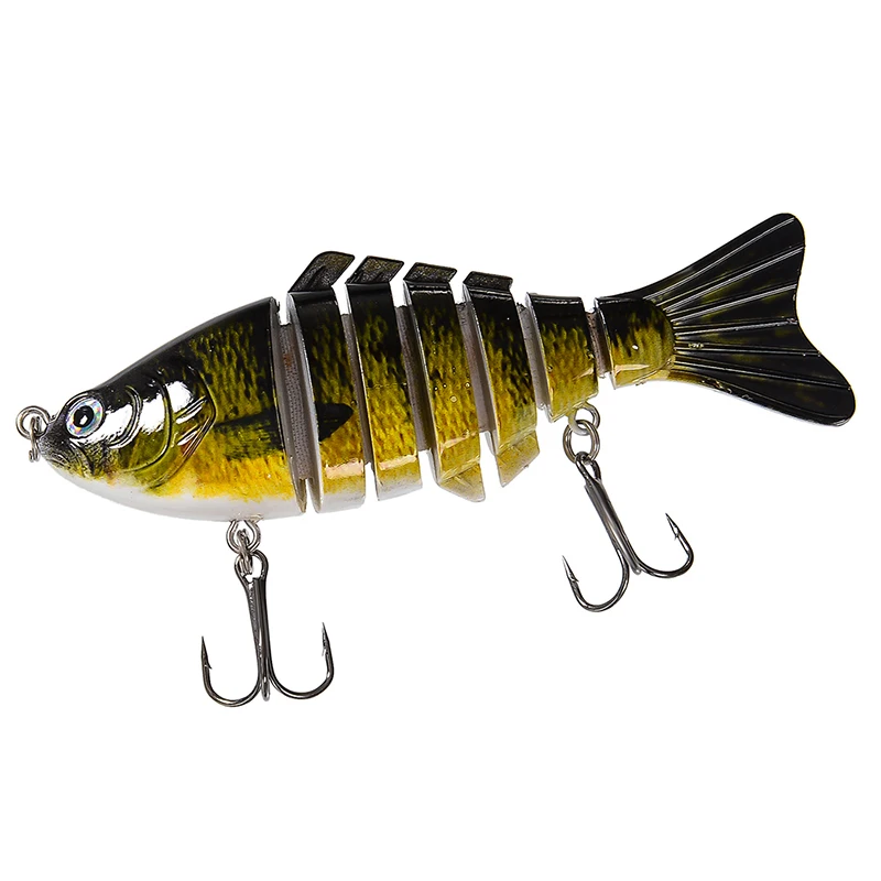 Isca de Pesca Equipamento de Pesca Isca de Pesca com 6 Seções Swimbait com 6 Gancho Superior 10 Cm-4 – 0.55 Oz-15.4g 5 pc 7