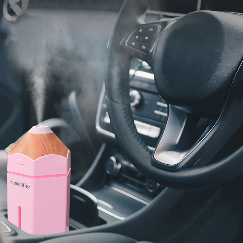 Creative Mini Pencil humidifier Essential Oil Diffuser 230ml Aroma Lamp LED Magic light USB Fogger