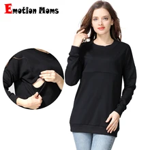 Emotion Moms winter Maternity Sweater Nursing Tops Long Sleeve Hoodies Breastfeeding Tops For Pregnant Women Maternity T-Shirt Emotion Moms winter Maternity Sweater Nursing Tops Long Sleeve Hoodies Breastfeeding Tops For Pregnant Women Maternity T-Shirt