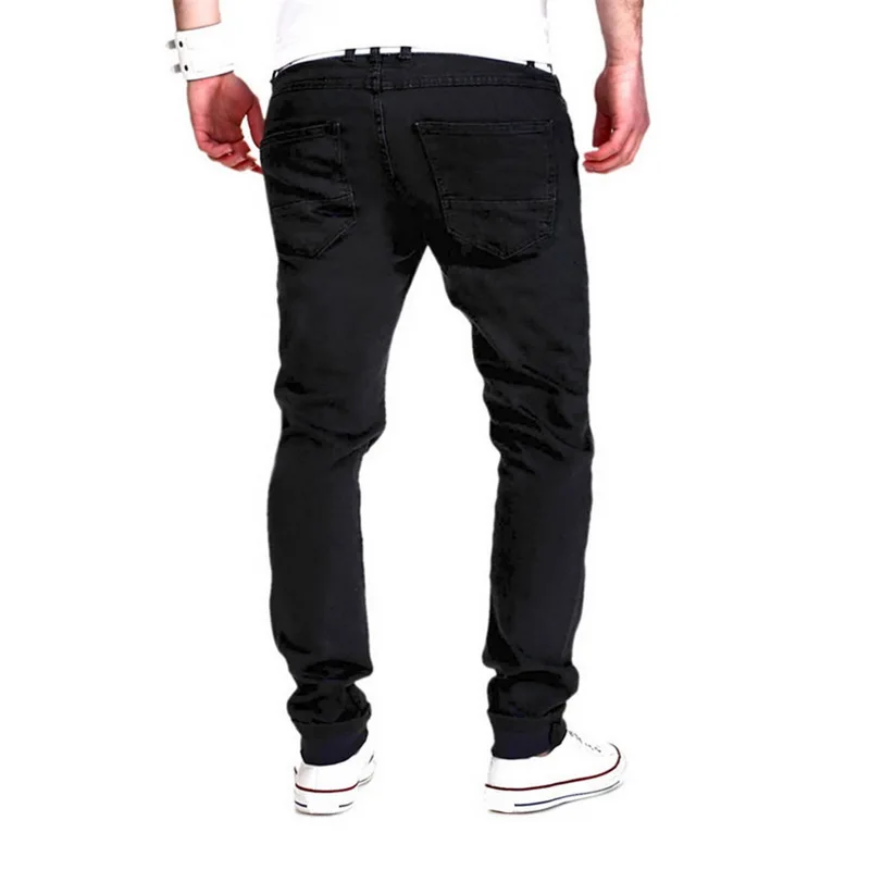 LASPERAL Fashion Solid White Jeans Men Sexy Ripped Hole Distresses Washed Skinny Jeans Male Casual Outerwear Hip Hop Pants 2019 LASPERAL Fashion Solid White Jeans Men Sexy Ripped Hole Distresses Washed Skinny Jeans Male Casual Outerwear Hip Hop Pants 2019