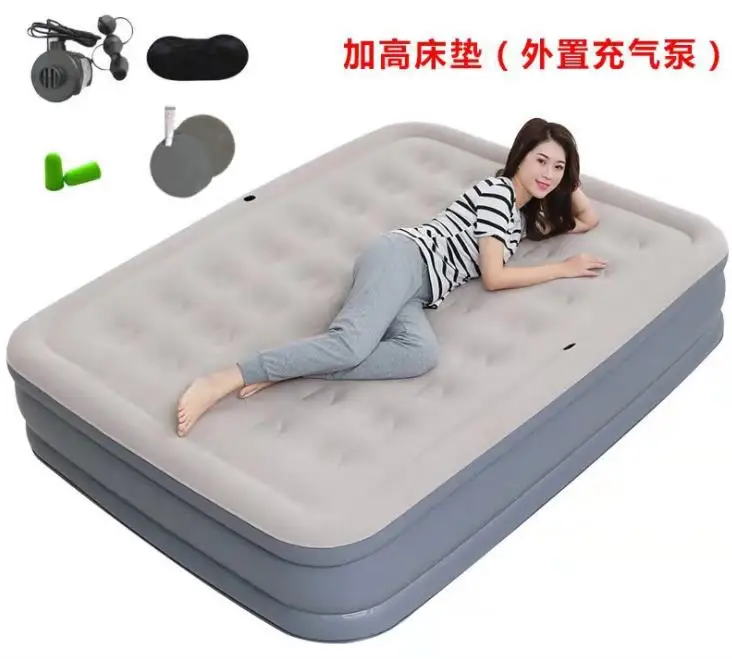 Мультипликационный матрас Тоторо, увеличивающий рост, односпальная надувная кровать, двойная толстая складная кровать для обеда, простая домашняя кровать - Цвет: Single 1