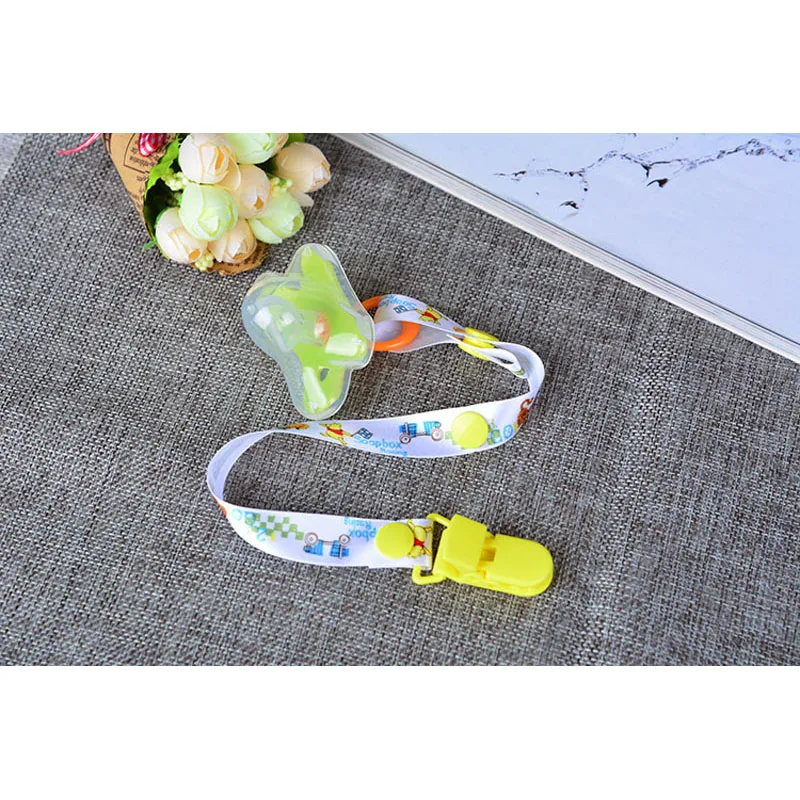 2018 Cartoon Baby Pacifier Clip Chain Ribbon Holder For Nipples Soother Pacifier Clips Leash Strap Holder For Infant G0035