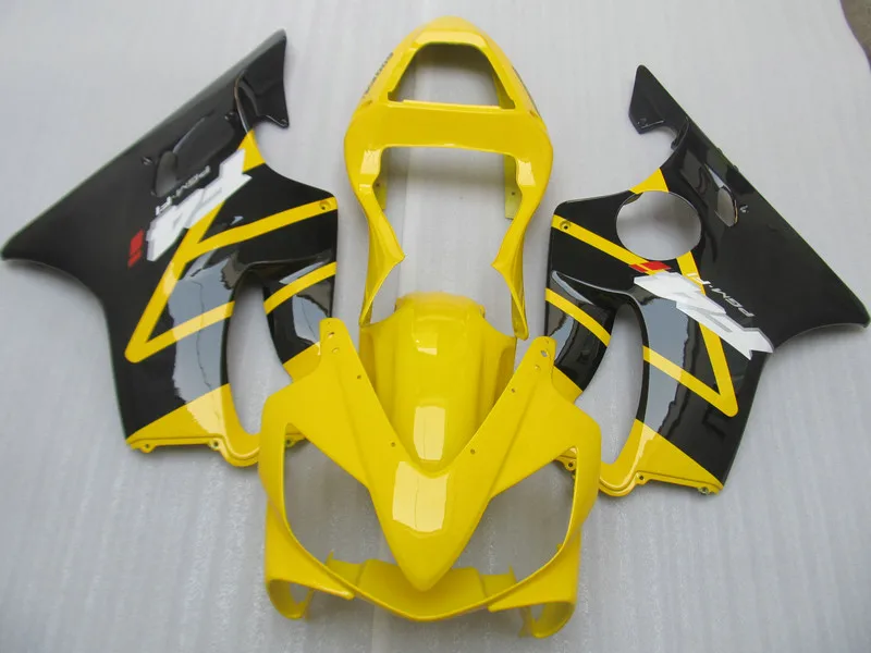Мотоциклетный вставной обтекатель комплект для HONDA CBR600F4I 01 02 03 CBR600 F4i 2001 2002 2003 ABS желто-черные обтекатели комплект+ подарки HN22