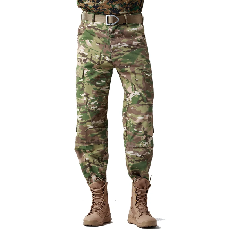 Мужские камуфляжные тактические брюки с несколькими карманами, военные цифровые камуфляжные SWAT брюки карго, новинка, весенние армейские длинные брюки для мужчин