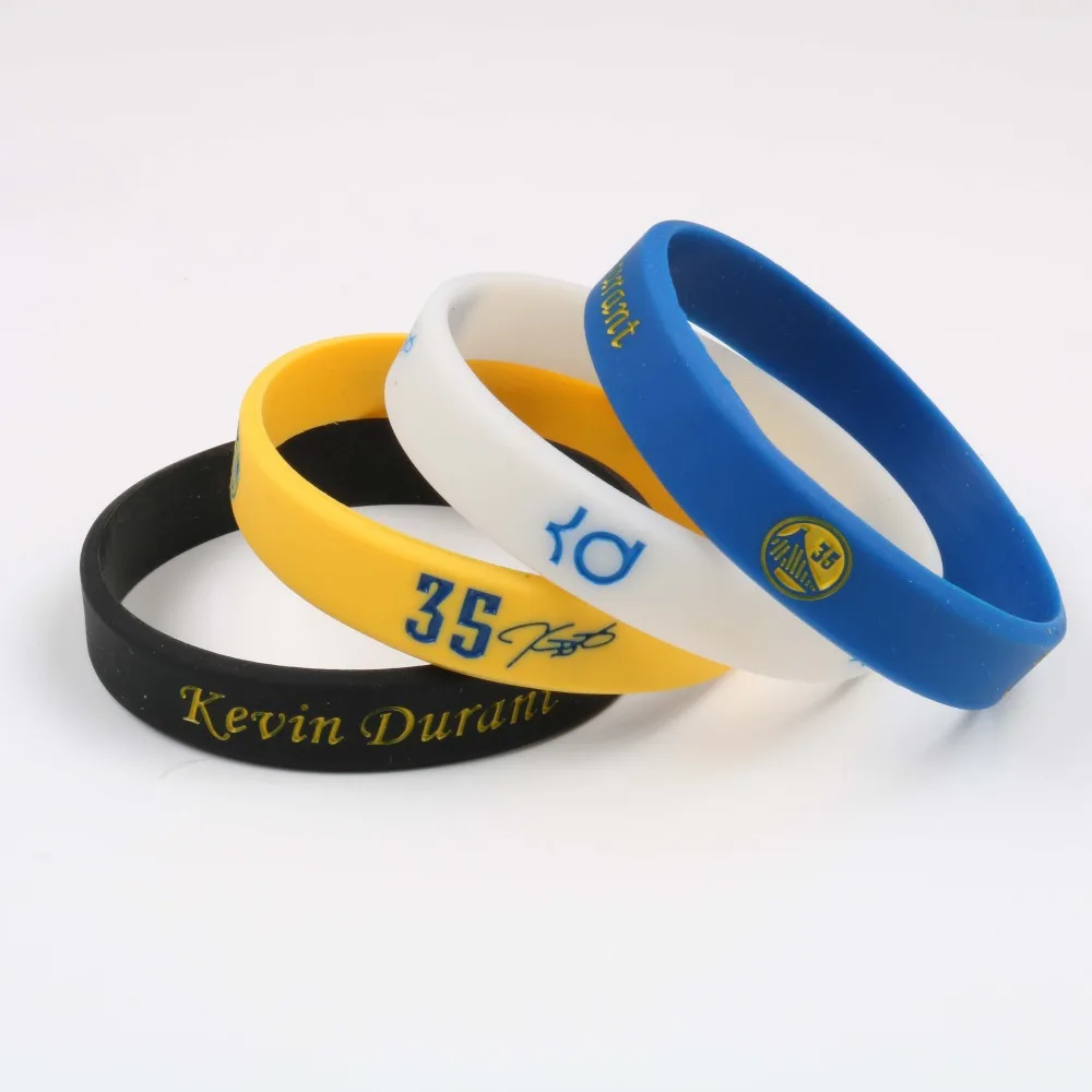 

KD NBAStar Kevin Durant Silicone Bracelets Golden State Basketball Kids Men Silicon Bileklik Warrior Wristband Women Band