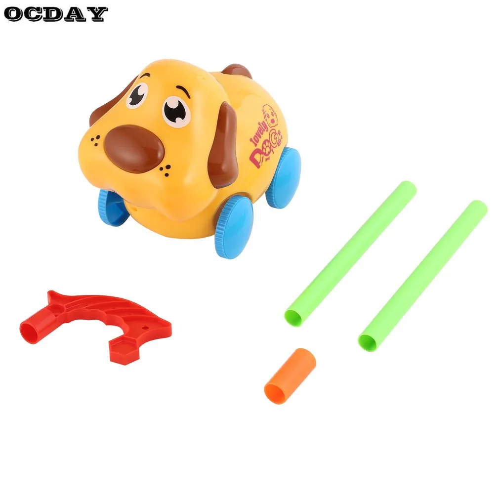 OCDAY Baby ручная Push Pull движущиеся игрушки милые животные тележки игрушки Дети Раннее развитие один стержень рука толкаемые животные игрушки Горячая Распродажа