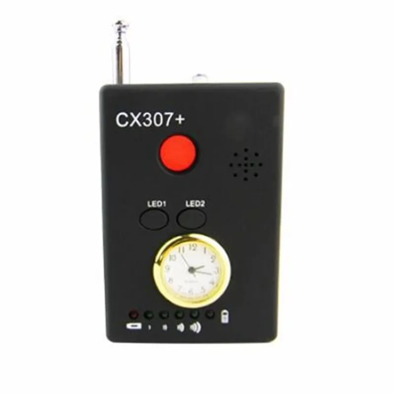 CX307 Многофункциональный беспроводной RF сигнал камеры детектор шпионская камера искатель с часами сотовый телефон Бастер мобильного телефона детекторы
