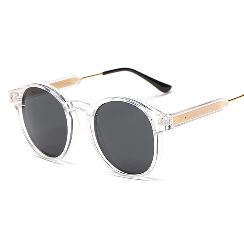 VIVIBEE Gothic Transparent Women Vintage Square Sunglasses 90s Round Sun Glasses 2019 Trending Products uv 400 Woman Sunglases