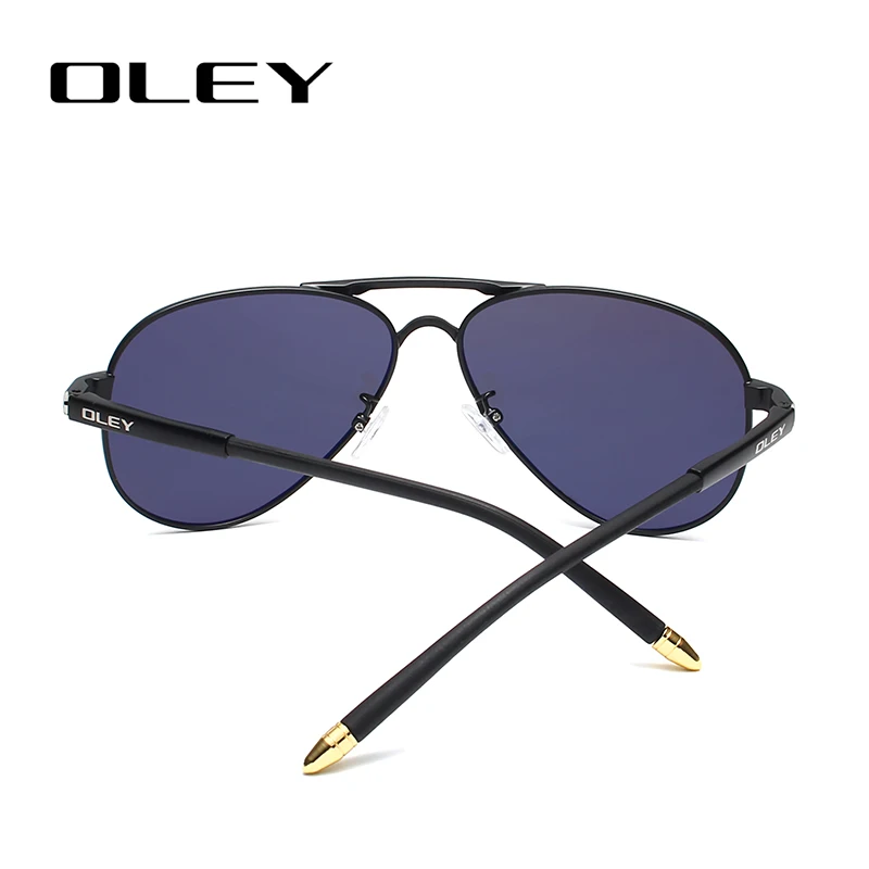 OLEY, фирменный дизайн, мужские солнцезащитные очки, пилот, поляризационные очки для мужчин/женщин, UV400, зеркальные, мужские, Oculos de sol, настраиваемый логотип