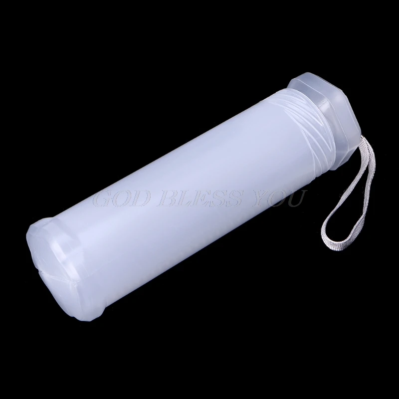 

Slim Transparent Cylinder Pencil Case Adjustable Plastic Pen Holder Portable