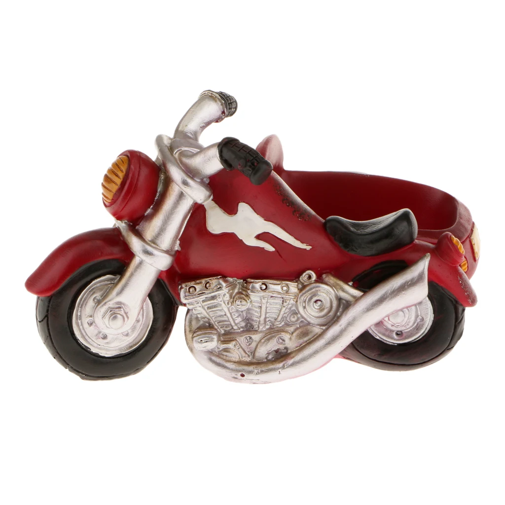Retro MOTORCYCLE Resin Cacti Succulent Plant Flower Bed Home Garden Planter