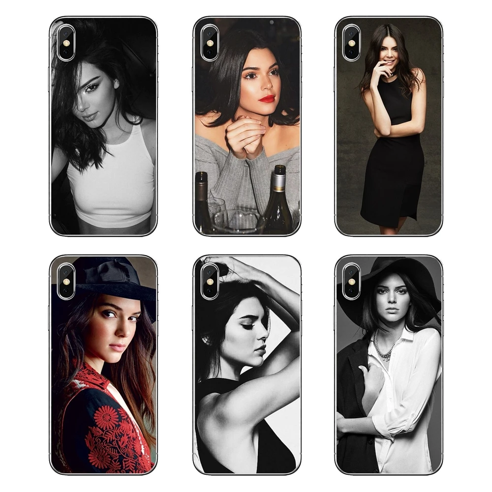 For Samsung Galaxy A5 A6 A7 A8 A9 J4 J5 J7 J8 2017 2018 Plus Prime Transparent Soft Shell Covers Kendall Jenner USA Sexy Girl |